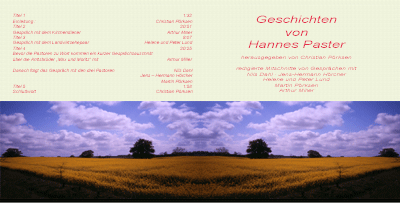 Geschichten von Hannes Paster auf CD